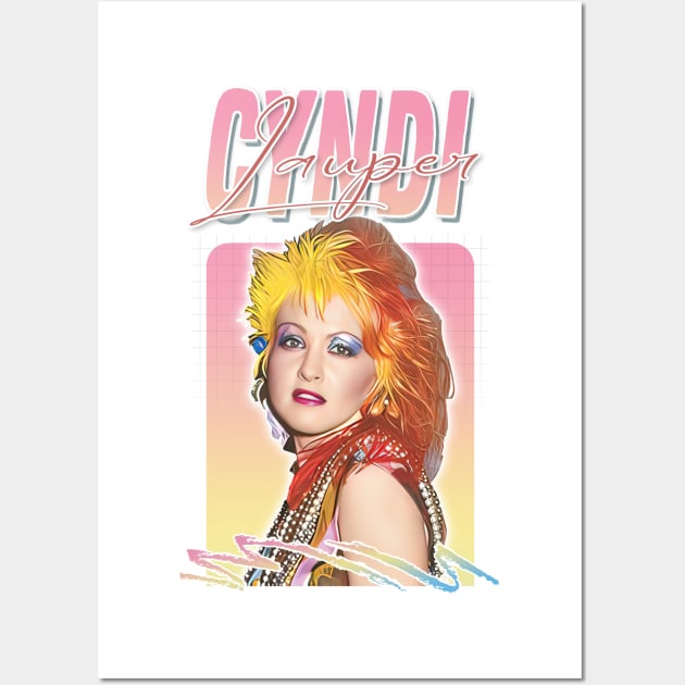 Cyndi Lauper /\/ Original 80s Vintage Style Design Wall Art by DankFutura